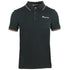 Aquascutum Tipped Collar Black Polo Shirt QMP028 02